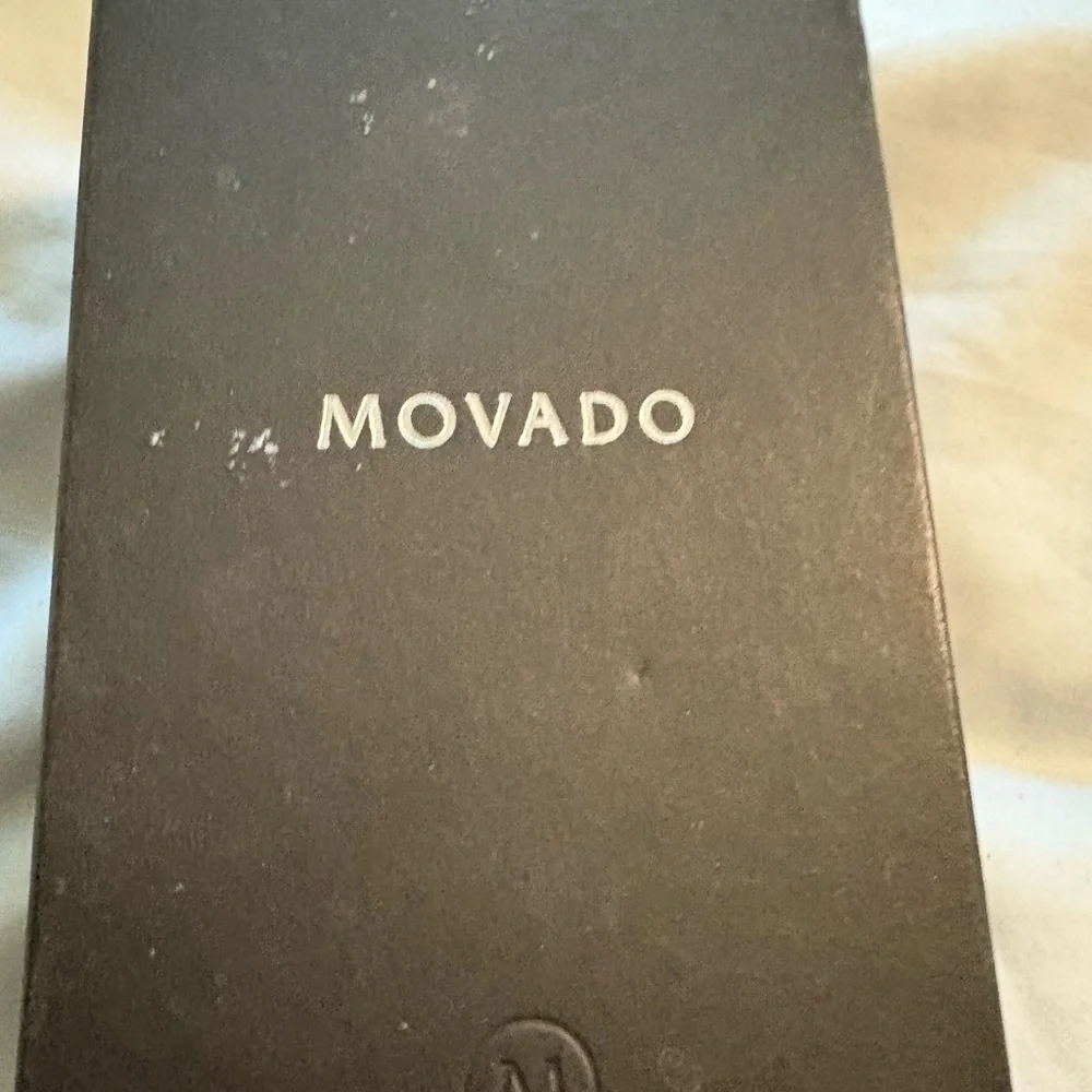 Movado Silver and Black Women's Timepiece